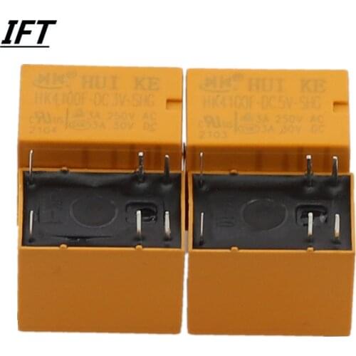 5PCS HK4100f-DC3V-SHG Relay hk4100F-DC5V HK4100F 3/5V DIP6 3A 250V AC/ 3A 30V DC