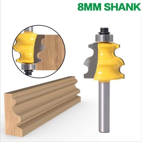 8 mm handle curved arc cutter woodworking milling cutter armrest arc cutter special-shaped lace cutter electric wood milling gon