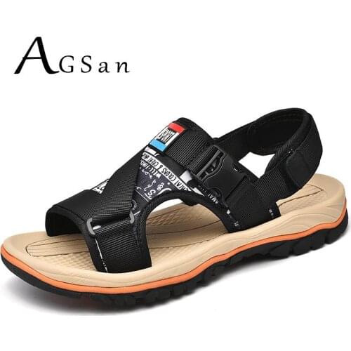 Sandals Men Summer Beach Shoes Outdoor Shoes Breathable Casual Sneakers Fashion Slippers Big Size 47 Mens Slides New Flats Black
