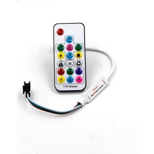SP103E 14key Wireless RF Digital Color LED remote Controller DC 5V 12V for WS2811 WS2812 WS2812B LED strip light tape lamp