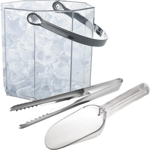 Ice Bucket With Ice Clip And Shovel Wine Bucket Ice Bottle Bucket For Parties Bars Cooling Champagne Beer