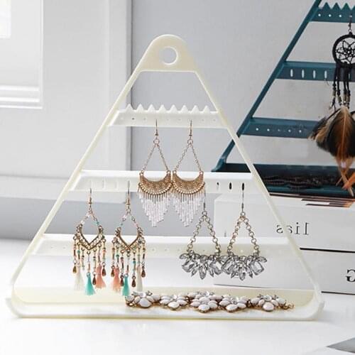 Triangle Jewelry Storage Rack Ear Studs Pendant Jewelry Holder Earring Organizer Hanging Holder Display Stand Display Rack