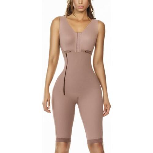 Women Shapewear Powernet Capri Bodyshaper Hip and Leg Control Bodysuit Strong Compression Garment Postpartum Recovery Lingeriet