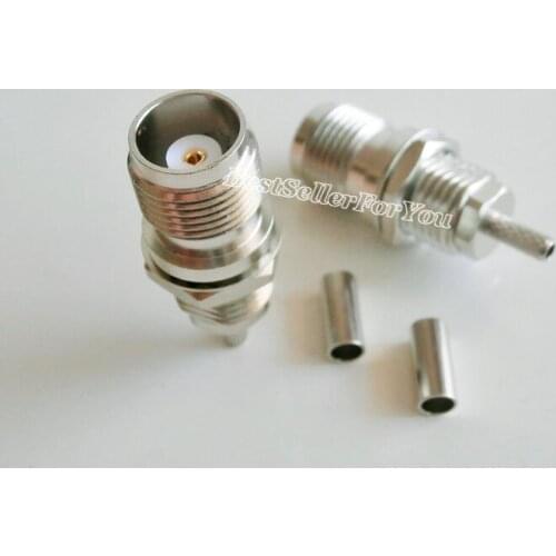 10Piece TNC Female Jack Crimp For RG316 LMR100 RG174 Cable Straight RF Connector