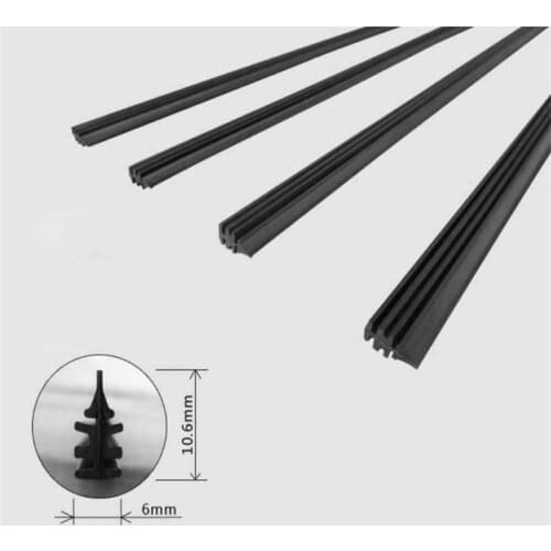 2PCS Silicone 26 Inch Car Bus Universal Frameless Windshield Wiper Blade Refill