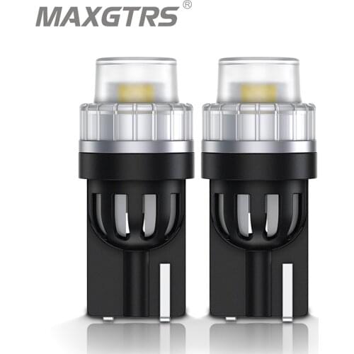 2x T10 168 194 W5W LED 3030 Chip Replacement Bulbs Car License Plate Lights Parking Lights Halogen Warm White/Blue/Red DC12V