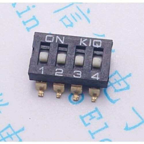 50Pcs/Lot 2.54 Patch 4 Bit Patch Switch 4 Bit 2.54Mm Dial Code Switch Encoding Switch Gold Plating