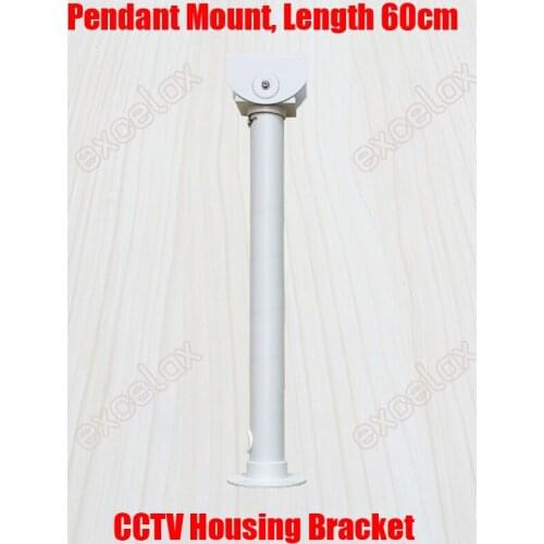 60cm Pendant Mount CCTV Housing Bracket Cable Protection Security Camera Aluminum Alloy Indoor Outdoor Ceiling Stand Support