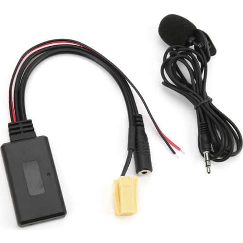 Automobiles araba aksesuar Bluetooth 5.0 AUX Cable Adapter with Microphone Handsfree Replacement for Fiat 500/Grande