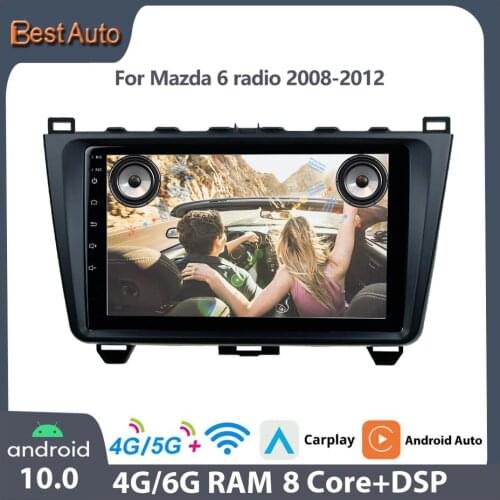 Sinosmart support BOSE Android 8.1 2Din IPS/QLED 2.5D screen car gps navigation player for Mazda 6 radio 2008-2010,2011,2012