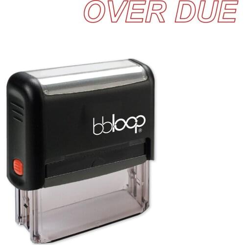 Bbloop Overdue w/Italic outline Style Font and Design Self-Ink