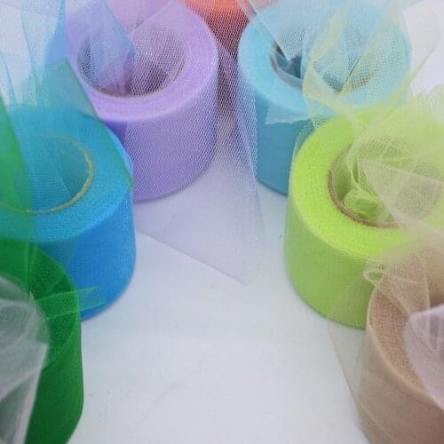 22m*5cm Glitter Crystal Tulle Roll Organza Sheer Yarn Baby Shower Wedding Decoration Party Home Garden DIY Crafts Supply