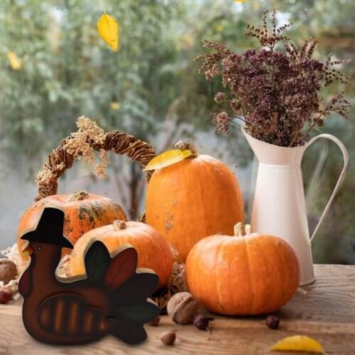 Thanksgiving Wooden Decorations Harvest Festival Pumpkin Turkey Party Scene Decoration Home Decoration Crafts GQ