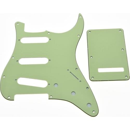 KAISH Mint Green ST Style SSS Guitar Pickguard,Back Plate,Screws