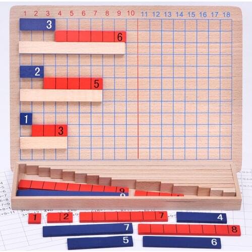 Math Toys for Children Montessori Early Education Wooden Toy Addition and Subtraction Mathematical Calculation Kids Eductional