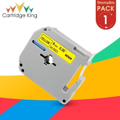MK621 Compatible for Brother MK Labeling Tapes M-K621 9mm Black on Yellow MK-621 for P-Touch Label Maker PT-80 PT-70 PT-85 PT-90