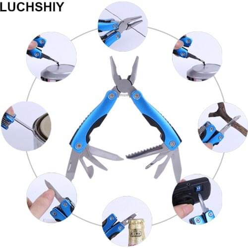 Multitool Pliers Screwdriver Saw Wire Stripper Crimping Tools Knife Cable Cutter Outdoor Portable Multipurpose Mini Hand Tools