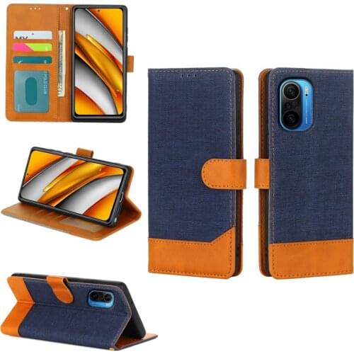 Fashion Cloth Pattern Phone Cover For Xiaomi Poco F3 Case Wallet Flip Leather Protective Shell Book On Poco F3 Case Coque Fundas