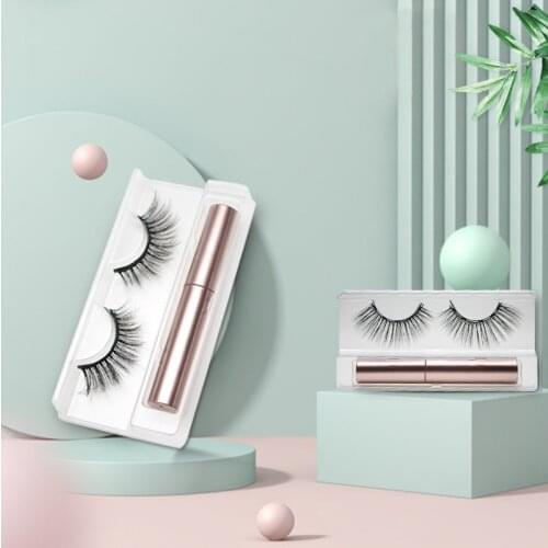 Magnetic Eyelashes Set Magnet Eyeliner Single Pair of Magnetic False Eyelashes Naturally Eyelashes Magnetic Lashes Eyeliner Set