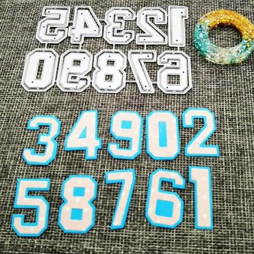 Customizable Cutting Dies Scrapbook Paper Craft Decoration Dies Scrapbooking Number Digital CN(Origin) Die Cuts