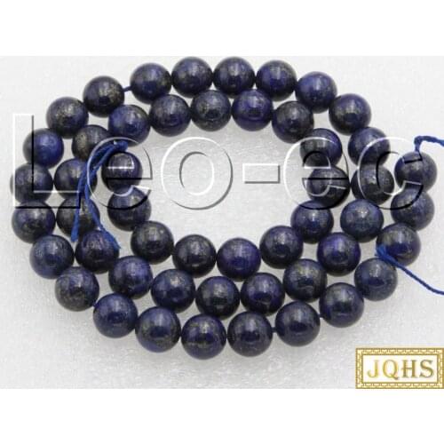 Natural 8mm Blue Lapis Lazuli Stone Loose Beads for Jewelry Making Strand 15" v1444 SKU: v1444