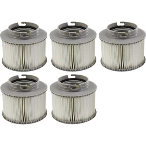 NEW-5PCS Swimming Pool Filter Cartridges Strainer for All Models Hot Tub Swimming Pool for MSPA FD2089 Pool Filter