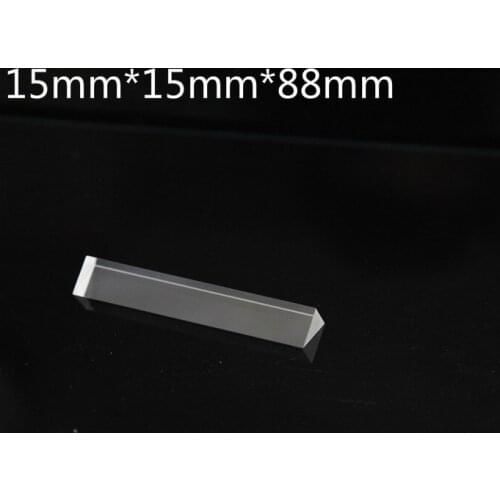 Hot Selling Prism 15 * 15 * 88mm Right Angle Optical Grade Glass Element Total Reflection Rhombus Lens Processing Customization