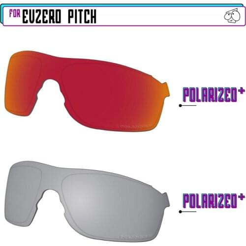 EZReplace Polarized Replacement Lenses for - Oakley EVZero Pitch Sunglasses - Sir P Plus-RedP Plus