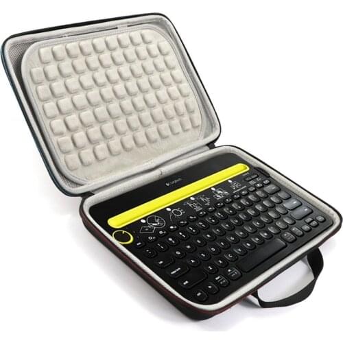Portable EVA Hard Protective Pouch Storage Bag Travel Carrying Case for Logitech K480 Wireless Bluetooth Keyboard Accessories