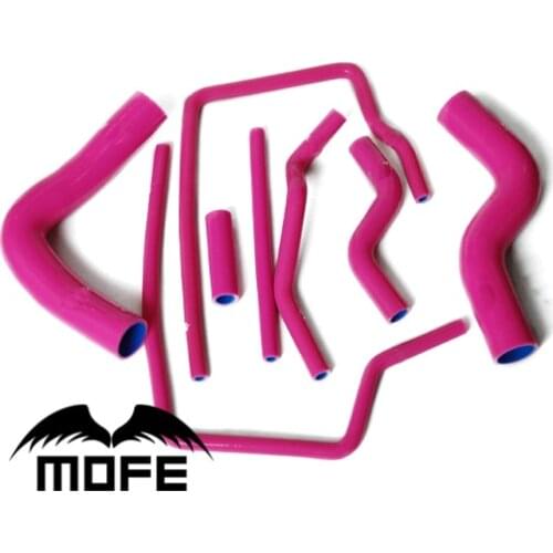 Original Logo Silicone Radiator Coolant Heater Hose Kit Pink For Impreza GC8 EJ20 2.0 STi WRX GT Vers 3~6 1997-2000 8PCS