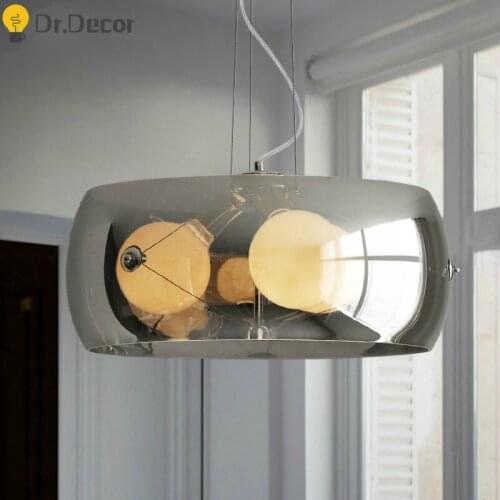 Nordic Glass Pendant Lights Lighting Modern Industrial LED Pendant Lamp Living Room Dining Room Kitchen Hanging Lamps Luminaries