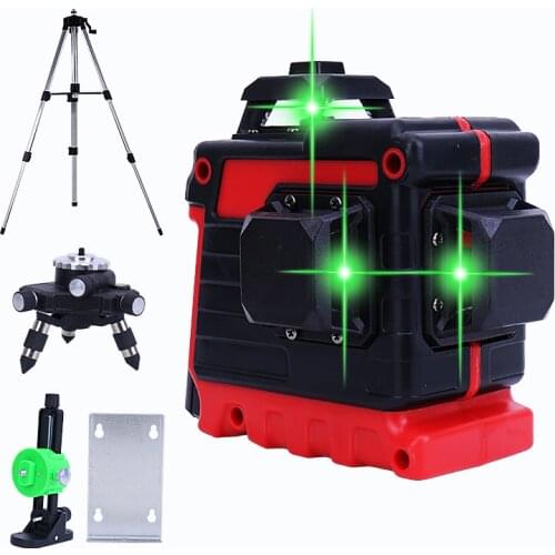 Laser Levels 12 Lines 3D Self-Leveling 360 Horizontal And Vertical Cross Super Powerful Green Laser Beam Lines 532nm Laser Level