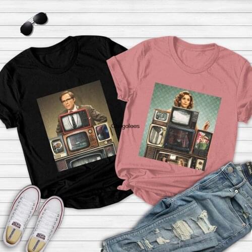 Wanda & Vision Series Poster valentine T Shirt black and white tv Series Shirt couple t shirt gift for her gift for