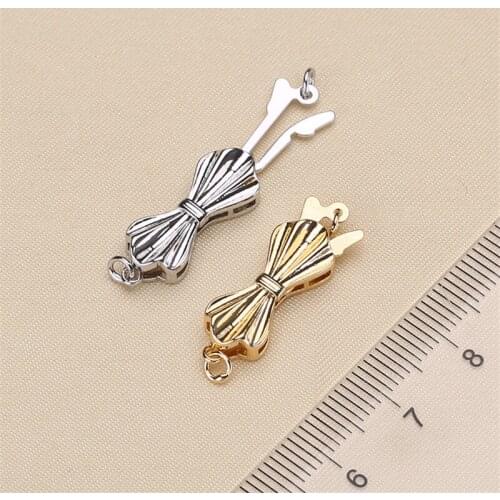 DIY For Woman Pearls Necklace Bracelet Jewelry Making Connection Handmade 925 Silver Plating Clasp Accessories