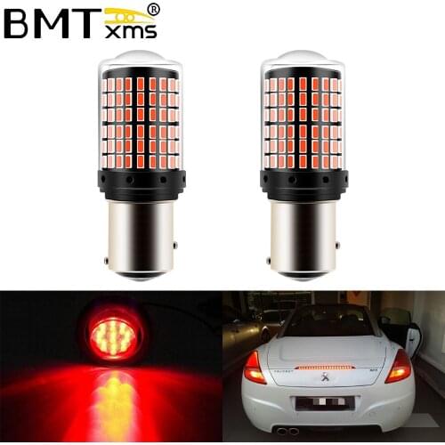 BMTxms 2x Canbus Led P21/5W Car 1157 BAY15D Projector Lights For Peugeot 408 308 3008 RCZ LED DRL Daytime Running Lamp Auto Bulb
