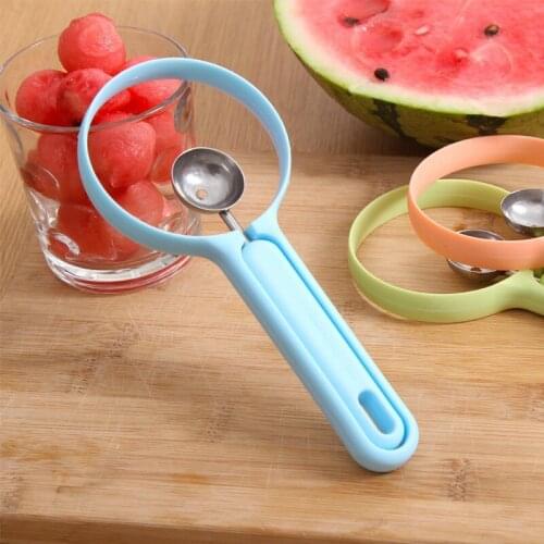 2pcs/set Melon Spoon Fruit Peeler Household Gadget Kitchen Tools Peeling Fruit Dig Spoon Kitchen Accessories