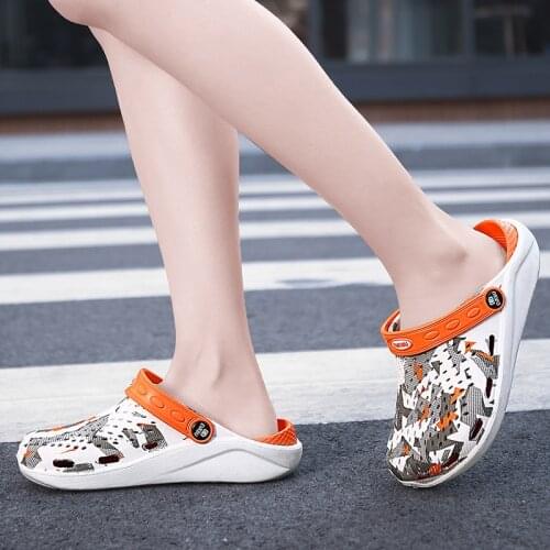 2020 Summer Womens Sandals Breathable Beach Men Aqua Shoes Outdoor Wading Hollow-out Clogs Lightweight Swimming Slipper