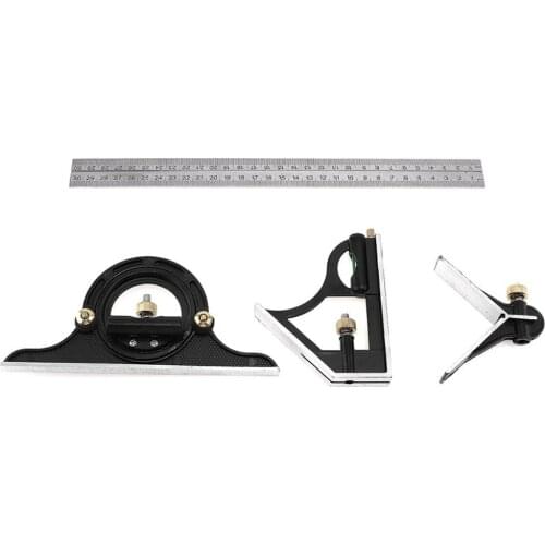 300MM Combination Square Angle Ruler Stainless Steel Protractor Multi-function Measuring Tool Professional carpenter tools