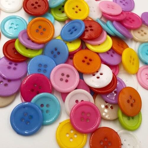 50pc 20mm Sewing Button DIY Crafts Plastic Button White Color PT180