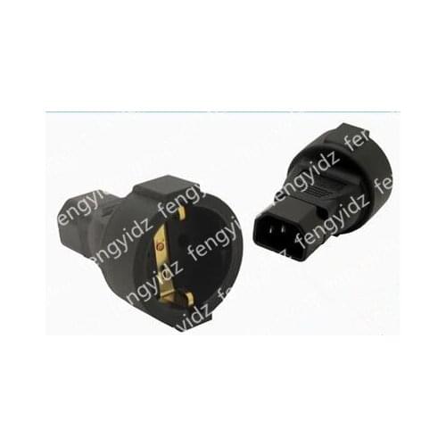 Power Plug Adapter, IEC 320 C14 Male to 3Pin European Female Power Adapter For PDU UPS #WPT604