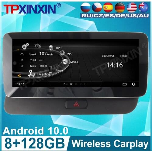 128G For Audi Q5 2009 2010-2016 Android 10 Car Radio Tape Recorder Multimedia DVD Player GPS Navigation 10.25'' Touch HD Screen