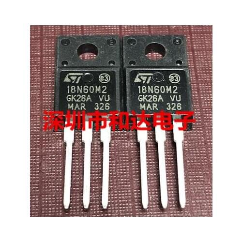 Free shipping 20PCS STF18N60M2 18N60M2 TO-220F 650V 13A