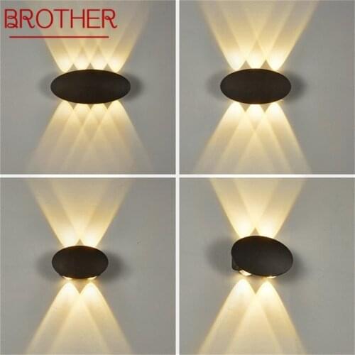 BROTHER LED Wall Lamp Modern Outdoor Light Creative Sconce Waterproof Fixture For Home Corridor