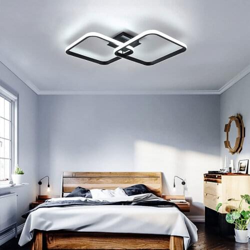 Black Modern Led Chandelier Lighting Home Led Ceiling Light For Bedroom Dining room Kitchen Luminaires Aisle Lamp Corridor Light