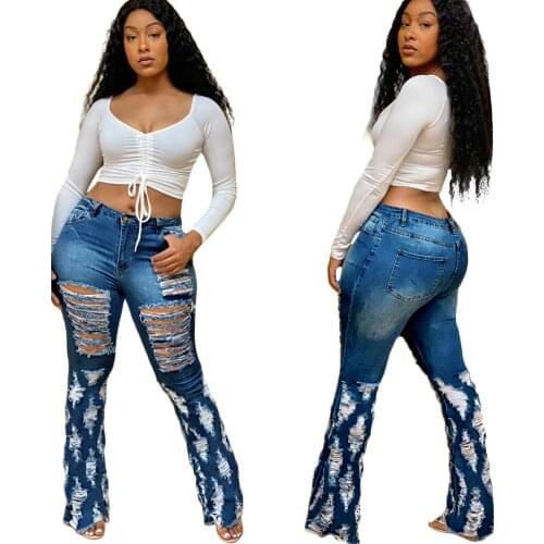 INMOTENG Womens Ripped Jeans