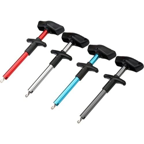 T Shape Fishing Hook Remover Tool Fishing Lure Remover Aluminum Alloy Tube Hook Detacher Portable Fish Hook Out Extractor X610B