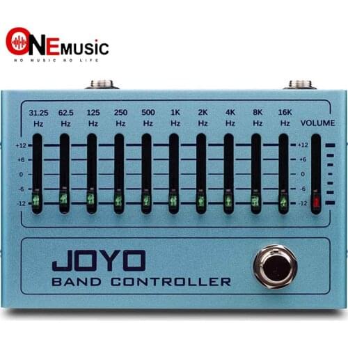 JOYO R-12 Band Controller Equalizer 10 Band EQ Pedal for Guitar & Bass, Guitar Effect Pedal, 31.25Hz to16kHz, True Bypass