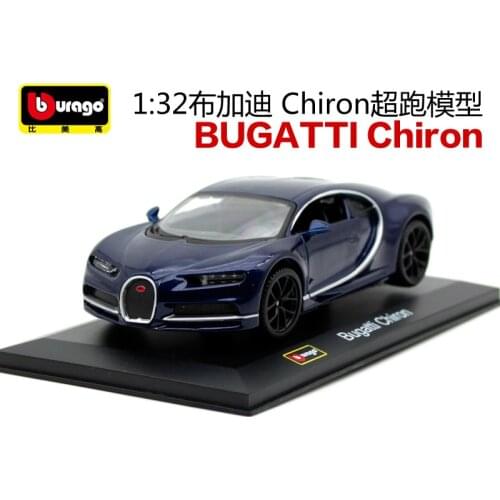 Bburago 1:32 Bugatti Chiron Super car Diecast Model Car Toy New In Box Free Shipping Vintage car 42025