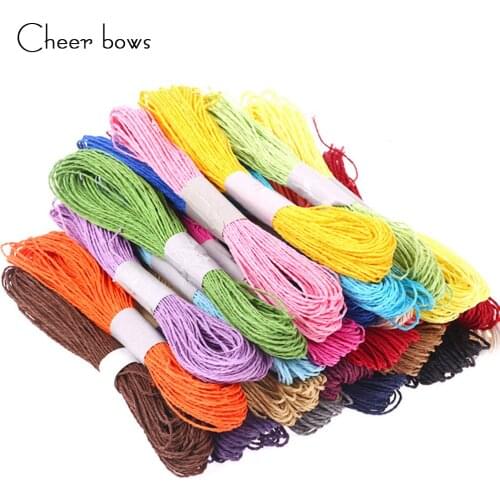 10mm width 25 Meters Monochrome Paper Rope Gift Packaging DIY Wedding Decoration for Needlework Scrapbook Birthday Party Crafts