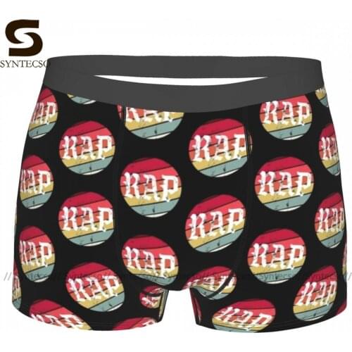 Rap Underwear Cute Hot Design Trunk Polyester Sublimation Man Boxer Brief